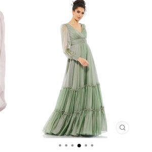 NWT Mac Duggal Sage Gown for Mother of the Bride, Bridesmaid - Size 12